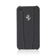 【iPhone4S/4 ケース】Ferrari GT Leather Modena Case for iPhone 4 ブラック