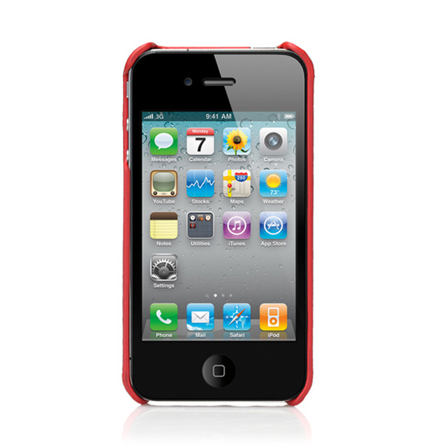 【iPhone4S/4 ケース】Ferrari GT Leather Modena Case for iPhone 4 レッドサブ画像