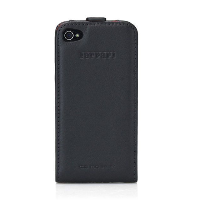 【iPhone4S/4 ケース】Ferrari GT Leather Modena Flip Case for iPhone 4 ブラックサブ画像