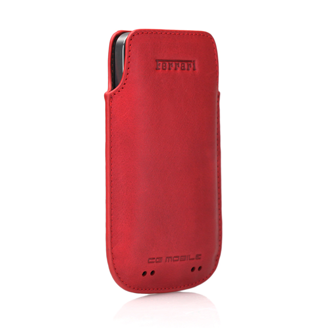 【iPhone4S/4/3G/3GS ケース】Ferrari GT Leather Modena Sleeve Case for iPhone レッドサブ画像