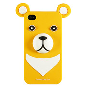 【iPhone4】iburg Full Protection Silicon Bear, Yellow