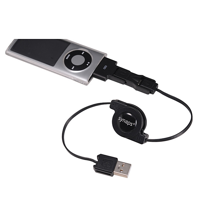 トリプル巻取式多機能USBケーブル ホワイトサブ画像