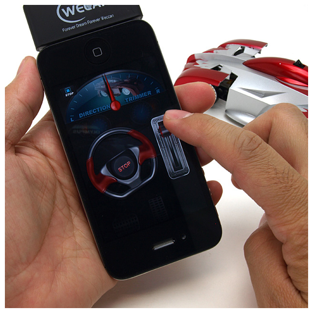 iPhone Controlled Wall Climbing Car  (レッド/シルバー)goods_nameサブ画像