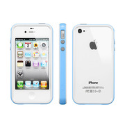 【iPhone4S/4 ケース】Neo Hybrid2S Snow Series [Tender Blue]