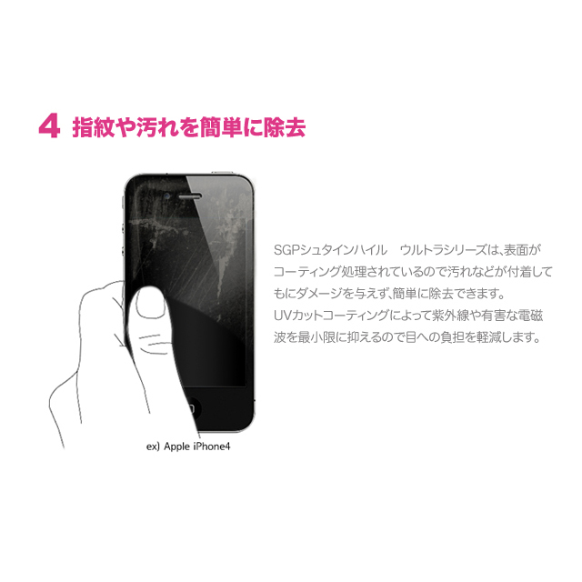 【iPhone4S/4 フィルム】Steinheil Series Ultra Oleophobicサブ画像