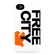 FREE CITY Free City Logo White iPhone4/4S