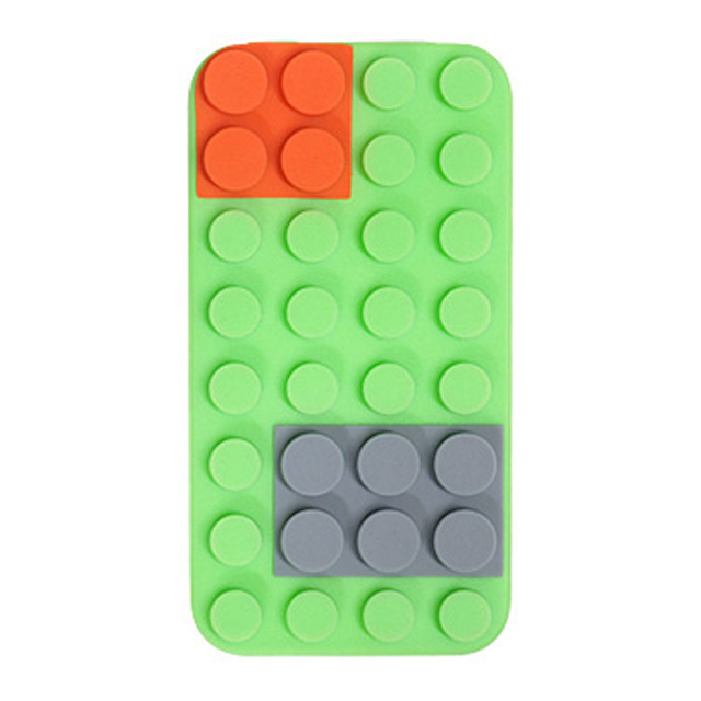 【iPhone4S/4 ケース】BlockCase for iPhone4/4S (Green)