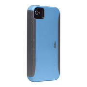 Case-Mate iPhone 4S / 4 Pop! ハイブリッド シームレス ケース, Blue/Cool Grey