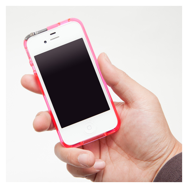 【iPhone4S/4】Exoclear Edge バンパーケース ピンクサブ画像