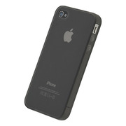 シリコーンジャケットセット for iPhone4S/4(クリア...
