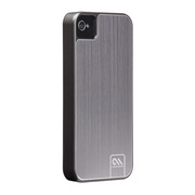 Case-Mate iPhone 4S / 4 Barely There Case Brushed Aluminum, Silver