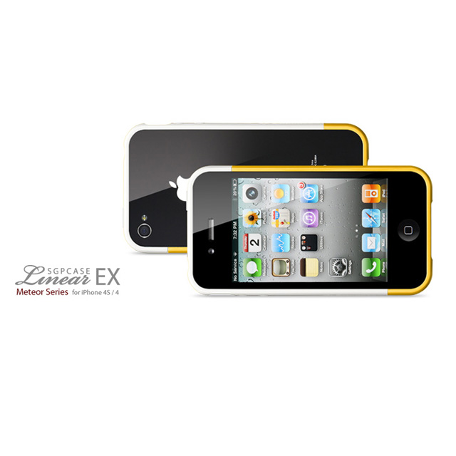 【iPhone4S/4 ケース】SGP Case Linear EX Meteor Series [Reventon Yellow]サブ画像