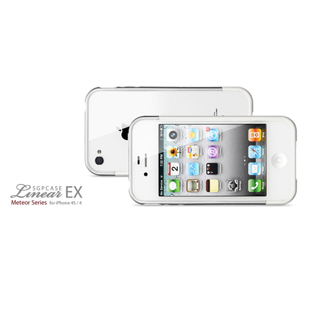 【iPhone4S/4 ケース】SGP Case Linear EX Meteor Series [Infinity White]サブ画像