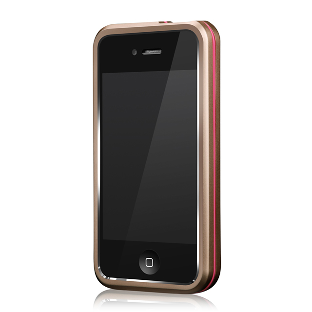 Armor Metal Hybrid Case for iPhone 4/4S Rose Gold Neon Pinkサブ画像