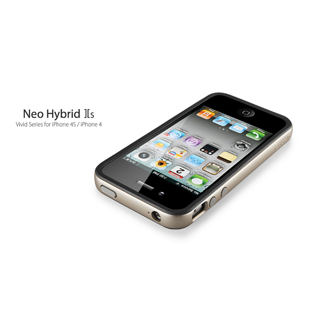 【iPhone4S/4 ケース】Neo Hybrid2S Vivid Series [Champagne Gold]サブ画像