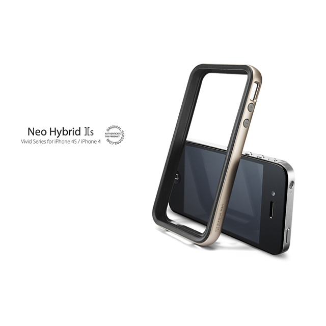 【iPhone4S/4 ケース】Neo Hybrid2S Vivid Series [Champagne Gold]サブ画像