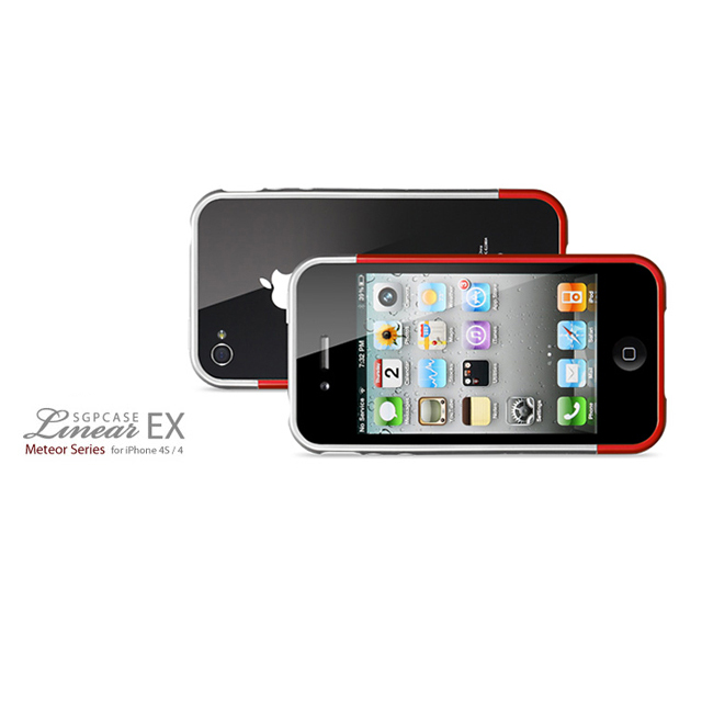 【iPhone4S/4 ケース】SGP Case Linear EX Meteor Series [Dante Red]サブ画像