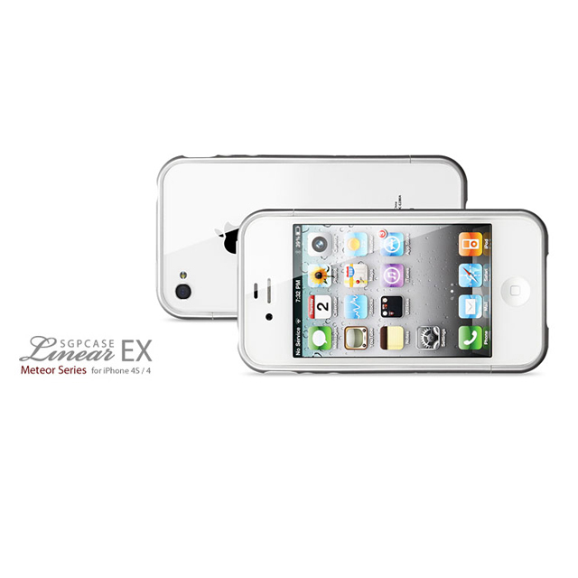 【iPhone4S/4 ケース】SGP Case Linear EX Color Series [Satin Silver]サブ画像