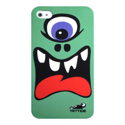 YETTIDE iPhone 4S / 4 Funny Face Case - The First Monster, Green