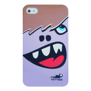 YETTIDE iPhone 4S / 4 Funny Face Case - Double tooth, Purple