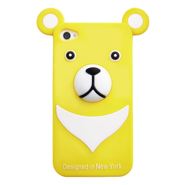iburg iPhone 4S / 4 Full Protection Silicon Bear, Yellow