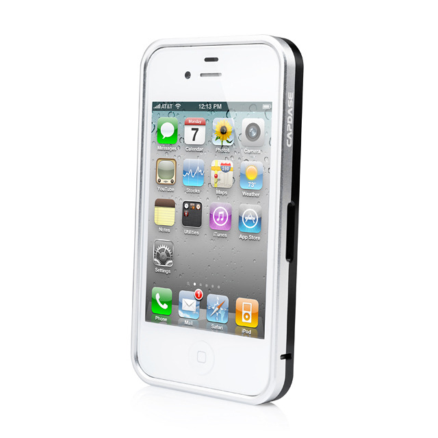 CAPDASE iPhone 4S / 4 Alumor Bumper Duo Frame, Silver / Black