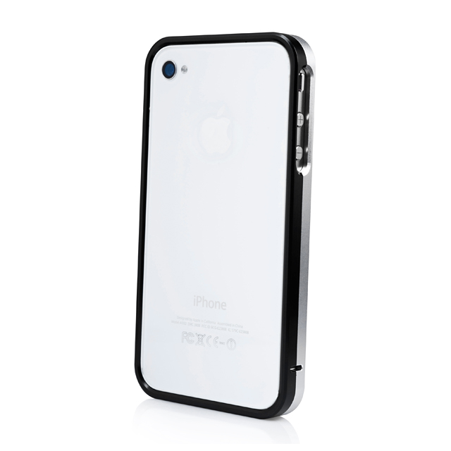 CAPDASE iPhone 4S / 4 Alumor Bumper Duo Frame, Silver / Blackサブ画像