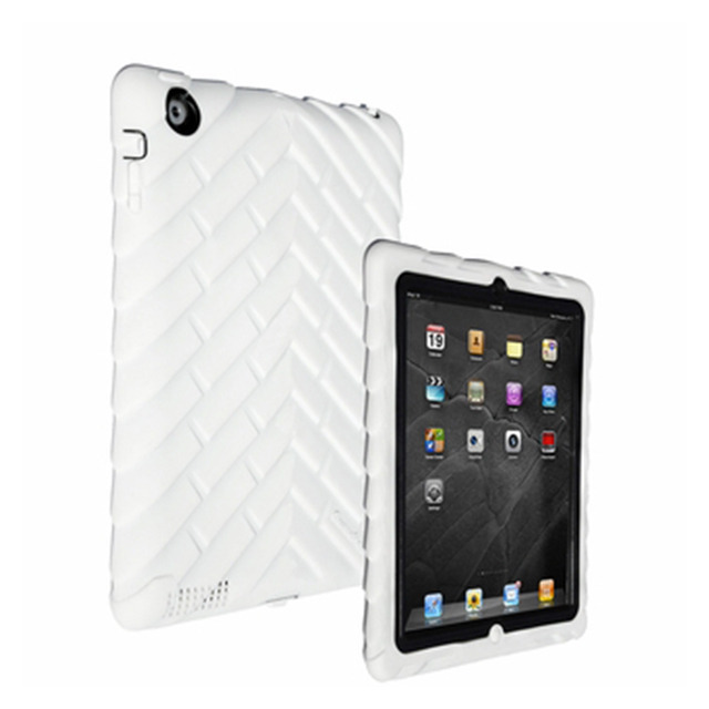 【iPad(第3世代/第4世代) iPad2 ケース】Gumdrop Tech iPad2対応 レイヤーケース  Drop Series  ホワイト/ブラック DS-IPAD2 WHI BLK
