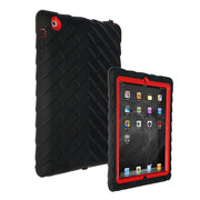 【iPad(第3世代/第4世代) iPad2 ケース】Gumdrop Tech iPad2対応 レイヤーケース  Drop Series  ブラック/レッド DS-IPAD2 BLK RED