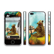 【iPhone4S/4 スキンシール】THINCLO THTYLE 『クマとあなもぐらのお話』