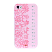 【iPhone4/4S ケース】Elegance (Baby Pink Crystal)