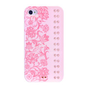 【iPhone4/4S ケース】Elegance (Baby Pink Light Rose)