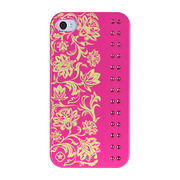【iPhone4/4S ケース】Elegance (Hot Pink Fuchsia)