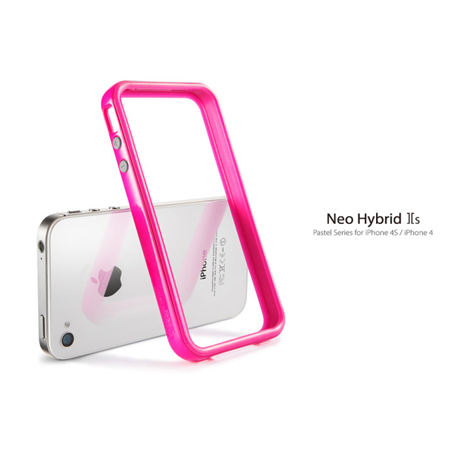 【iPhone4S/4 ケース】Neo Hybrid2S Pastel Series [Fantasia Hot Pink]サブ画像