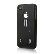 【iPhone4S/4 ケース】icover DESIGN  ブラック AS-IP4GM-BK