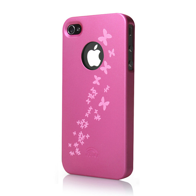 【iPhone4S/4 ケース】icover DESIGN  ピンク AS-IP4DL-P