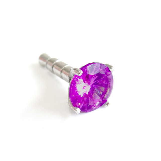 iCharm EarphoneJackAccessory ”Jewelry”(Purple)