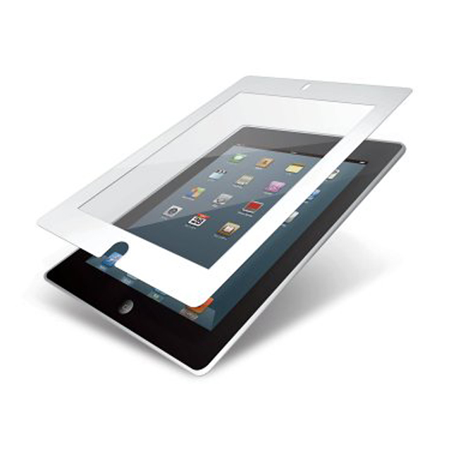 iPad(第3世代)/保護フィルム/気泡レス/スムースタッチ/ホワイトサブ画像