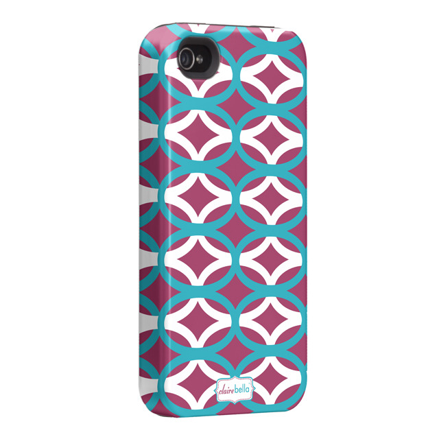 Case-Mate iPhone 4S / 4 Hybrid Tough Case, ”I Make My Case” Ovalicious Purple