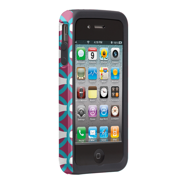 Case-Mate iPhone 4S / 4 Hybrid Tough Case, ”I Make My Case” Ovalicious Purpleサブ画像