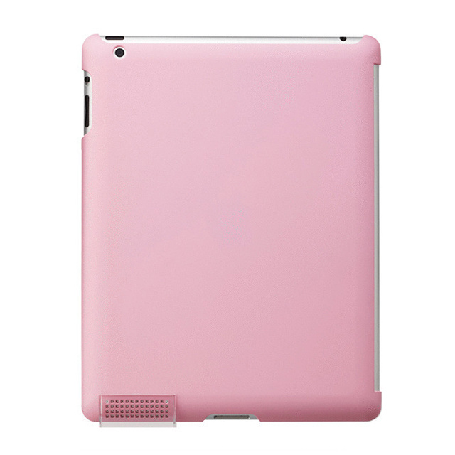 【iPad(第3世代/第4世代) ケース】iPad用スマートバックカバー(ラバーピンク)