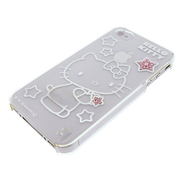 【iPhone4S/4 ケース】キティ・マイメロ メタリック iphone4/4Sカバー シルバー