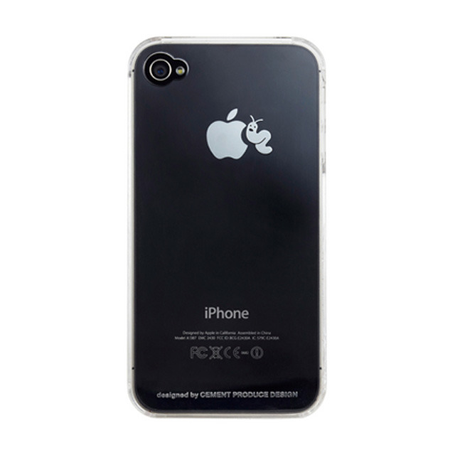 【iPhone4S/4 ケース】iTattoo LarvaLovesApple