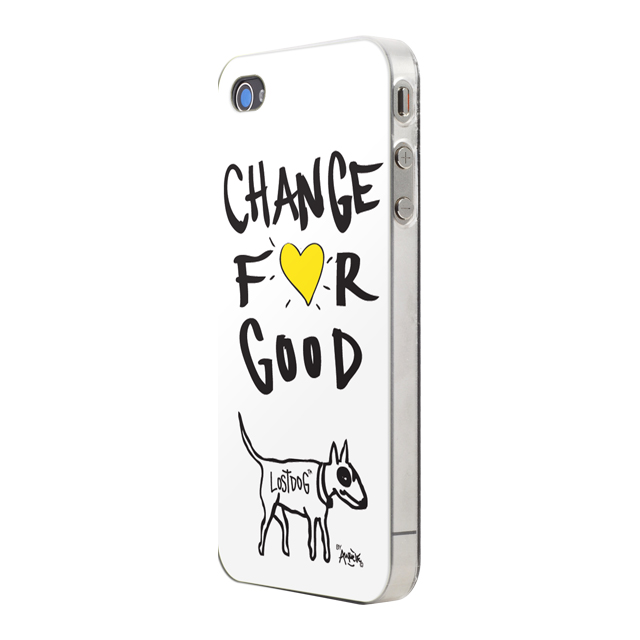 【iPhone ケース】iPhone4/4S用リサイクル保護PCケース/Change for good(ホワイト)サブ画像