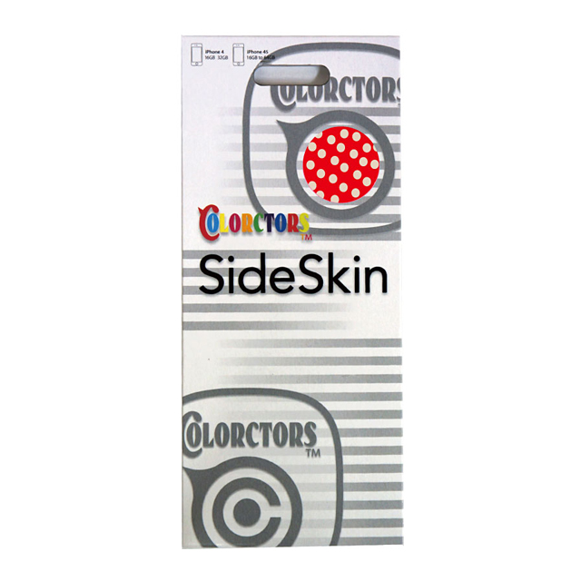 【iPhone4S/4】COLORCTORS Side Skin DOT(RED/BEIGE)サブ画像