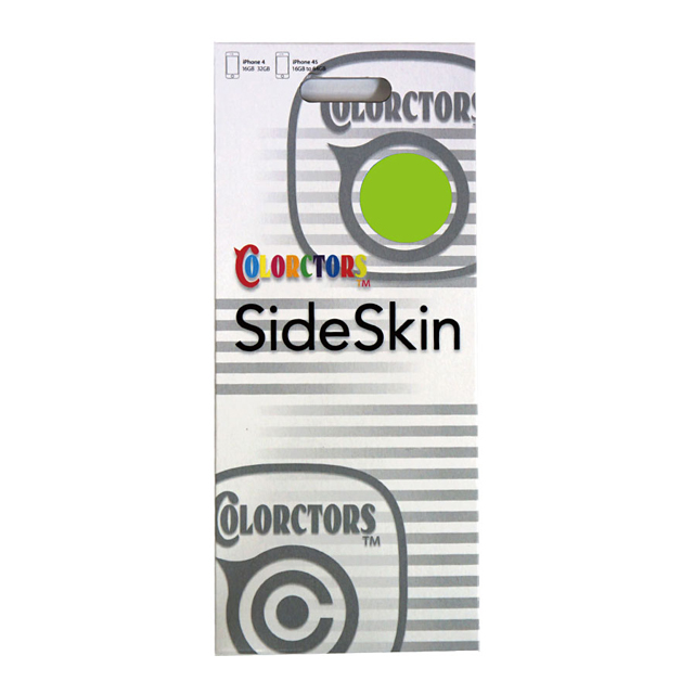 【iPhone4S/4】COLORCTORS Side Skin LIGHT GREENサブ画像
