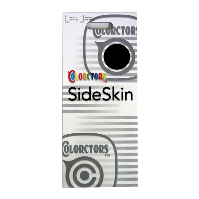 【iPhone4S/4】COLORCTORS Side Skin BLACKサブ画像