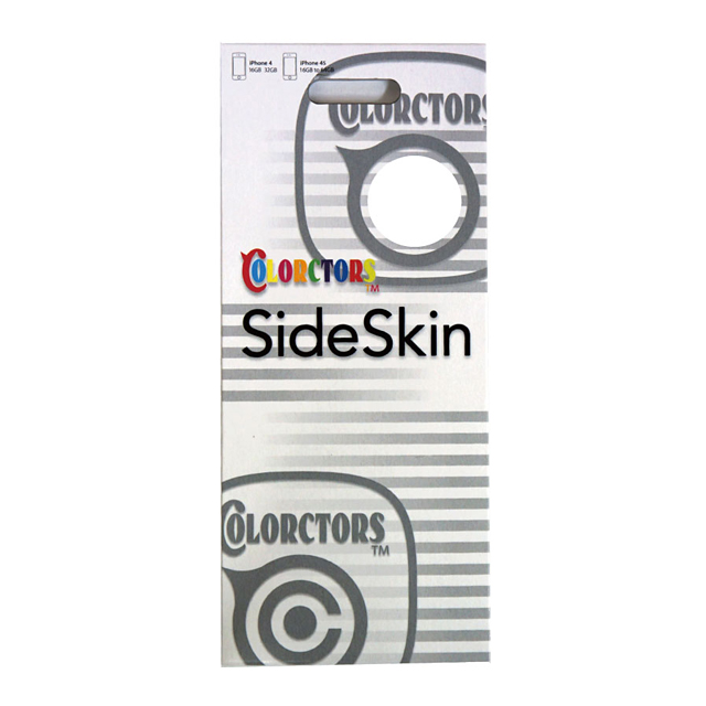 【iPhone4S/4】COLORCTORS Side Skin WHITEサブ画像