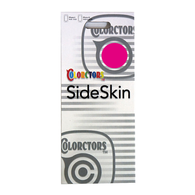 【iPhone4S/4】COLORCTORS Side Skin PINKサブ画像