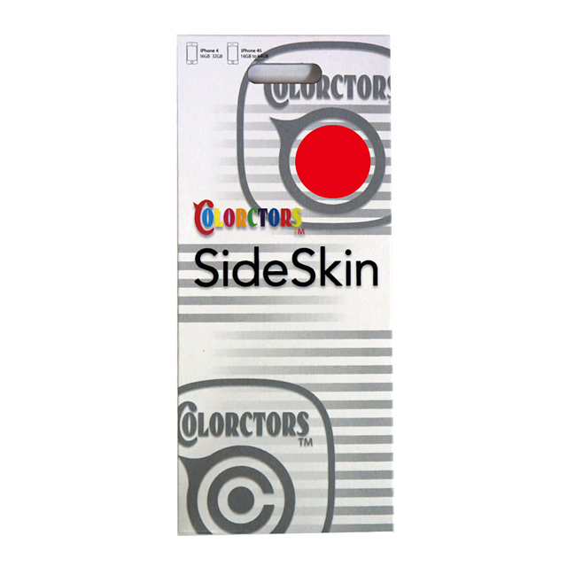 【iPhone4S/4】COLORCTORS Side Skin REDサブ画像